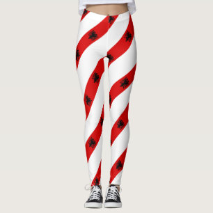 Leggings Drapeau albanais de rayures