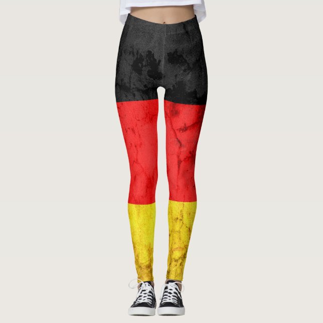 Leggings Drapeau Allemagne #4 (Devant)