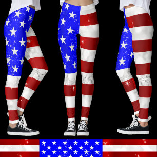 Leggings Drapeau américain