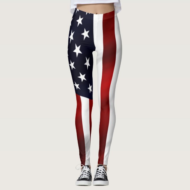 Leggings Drapeau américain (Devant)
