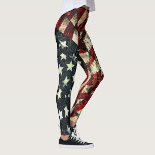 Leggings Drapeau américain-Camouflage par Shirley Taylor