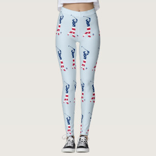 Leggings Drapeau américain de golf