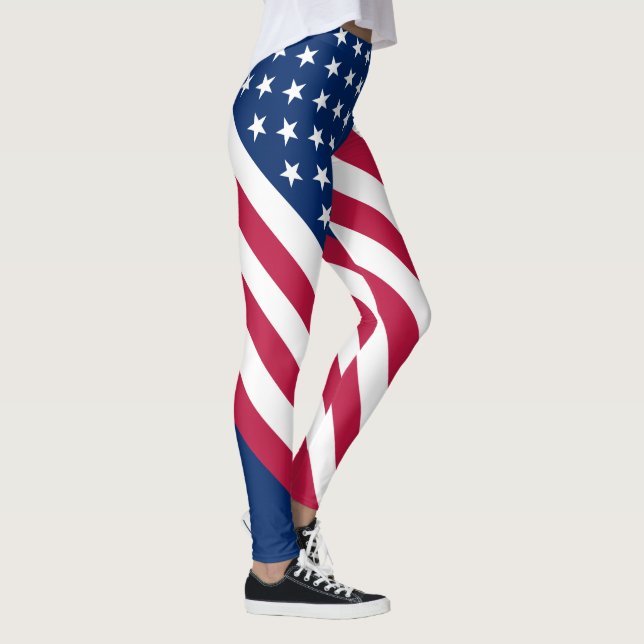 Leggings Drapeau américain patriotique (Droite)