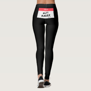 Leggings Drapeau avant USA et Drapeau Karen sur le dos