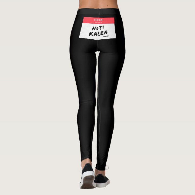 Leggings Drapeau avant USA et Drapeau Karen sur le dos (Dos)