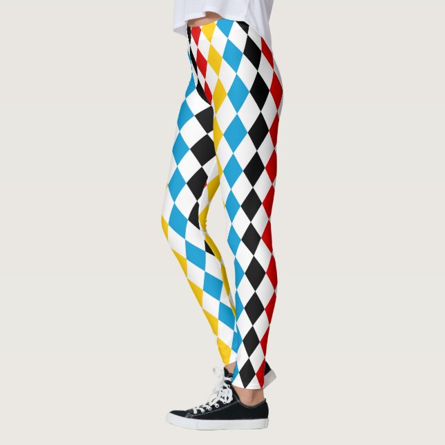 Leggings Drapeau bavarois et allemand couleurs Oktoberfest (Gauche)