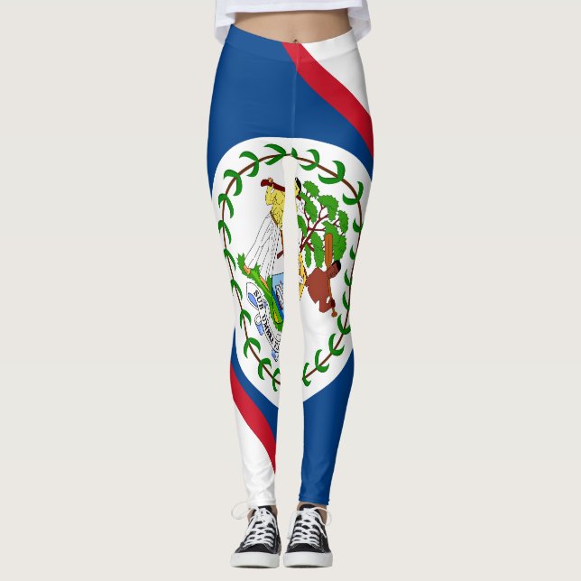 Leggings Drapeau bélizien (Devant)