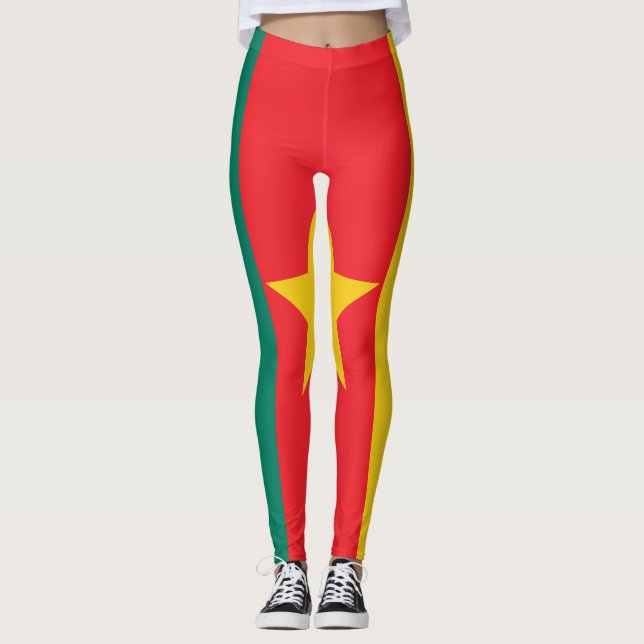 Leggings Drapeau cool Cameroun (Devant)