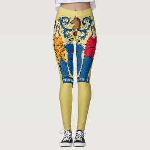 Leggings Drapeau Cool Du New Jersey