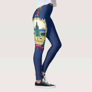 Leggings Drapeau Cool Du Vermont