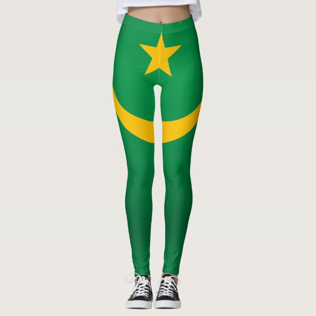 Leggings Drapeau cool Mauritanie (Devant)
