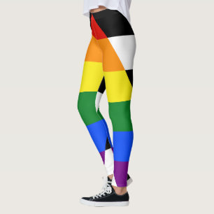 Leggings Drapeau d'allié straight de SlipperyJoe lisse arc-