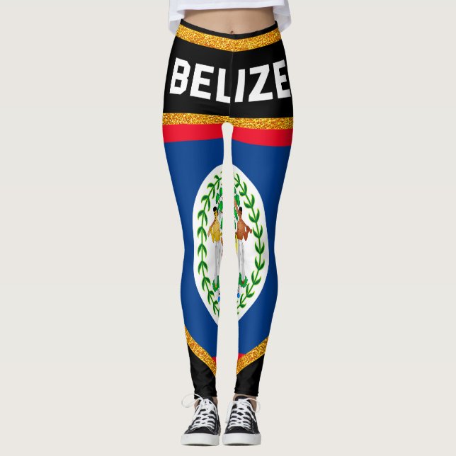 Leggings Drapeau de Belize (Devant)