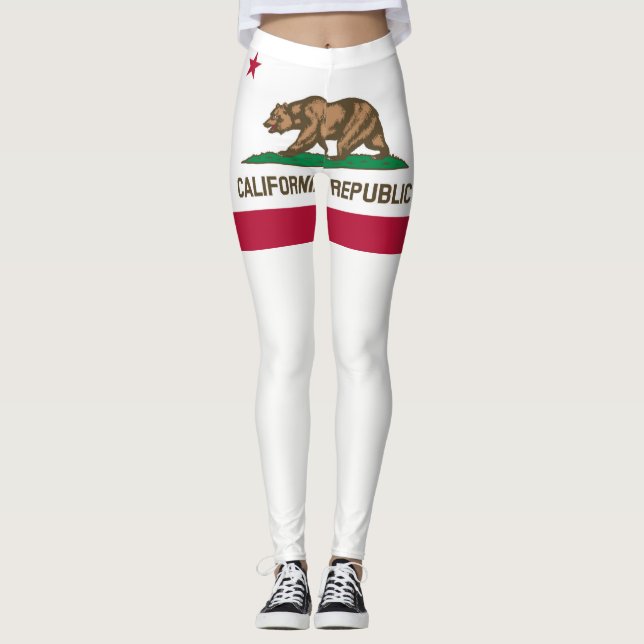 Leggings Drapeau de Californie (Devant)
