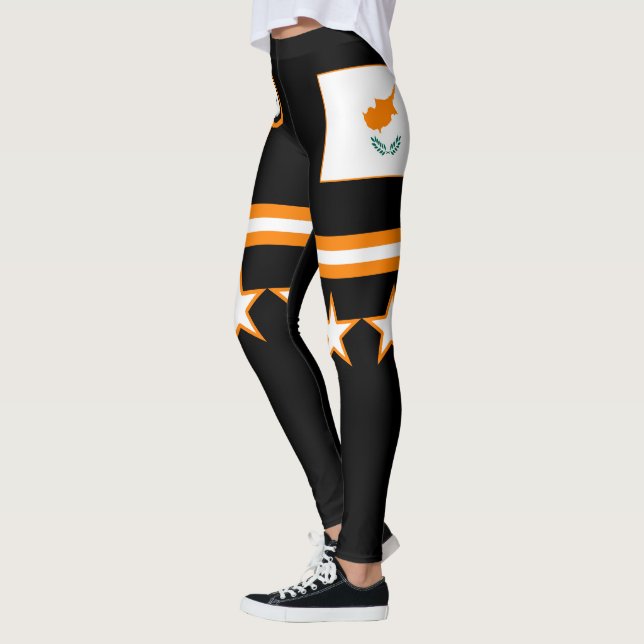 Leggings Drapeau de Chypre (Gauche)