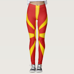 Leggings Drapeau de la Macédoine Cool