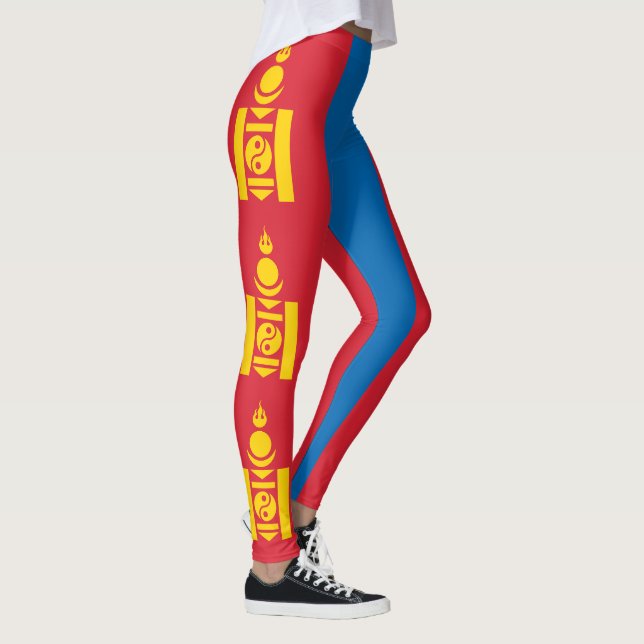 Leggings Drapeau de la Mongolie (Droite)