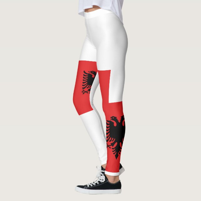 Leggings Drapeau de l'Albanie (Gauche)