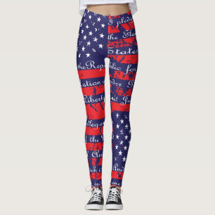 Leggings Drapeau de l'Allégeance USA