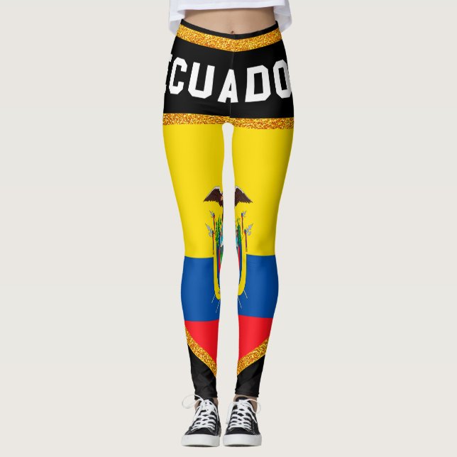 Leggings Drapeau de l'Équateur (Devant)
