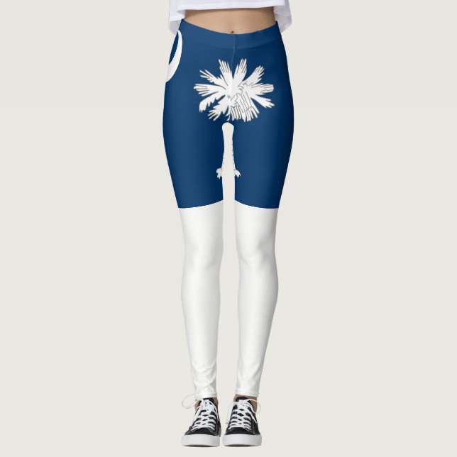 Leggings Drapeau de l'État de Caroline du Sud (Devant)