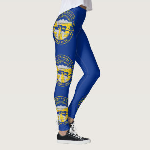 Leggings Drapeau de l'État du Nebraska