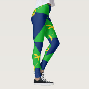 Leggings Drapeau de l'île Christmas