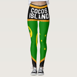 Leggings Drapeau de l'île Cocos