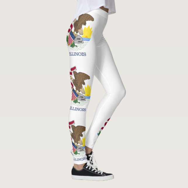 Leggings Drapeau de l'Illinois (Droite)