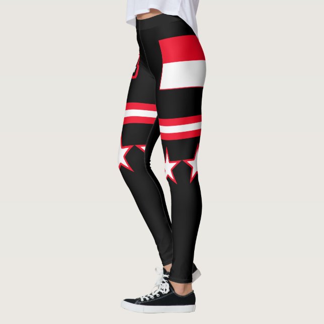 Leggings Drapeau de l'Indonésie (Gauche)
