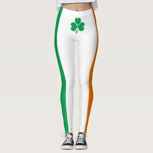 Leggings Drapeau de l'Irlande Shamrock