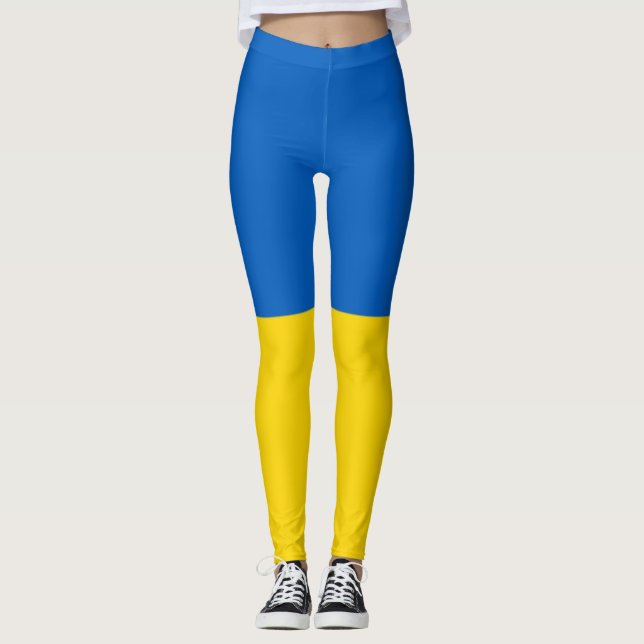 Leggings Drapeau de l'Ukraine (Devant)