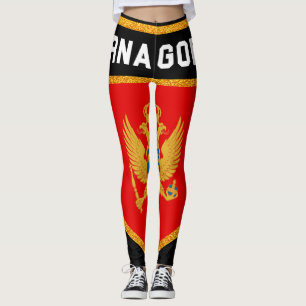 Leggings Drapeau de Monténégro