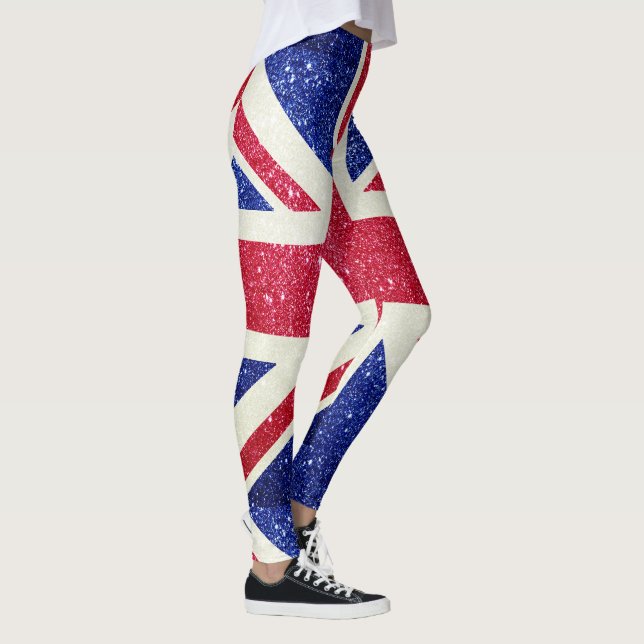 Leggings Drapeau de parties scintillant Royaume-Uni Londres (Droite)