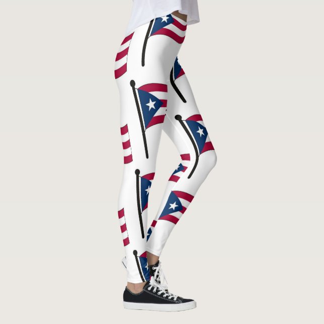 Leggings Drapeau de Porto Rico (Droite)
