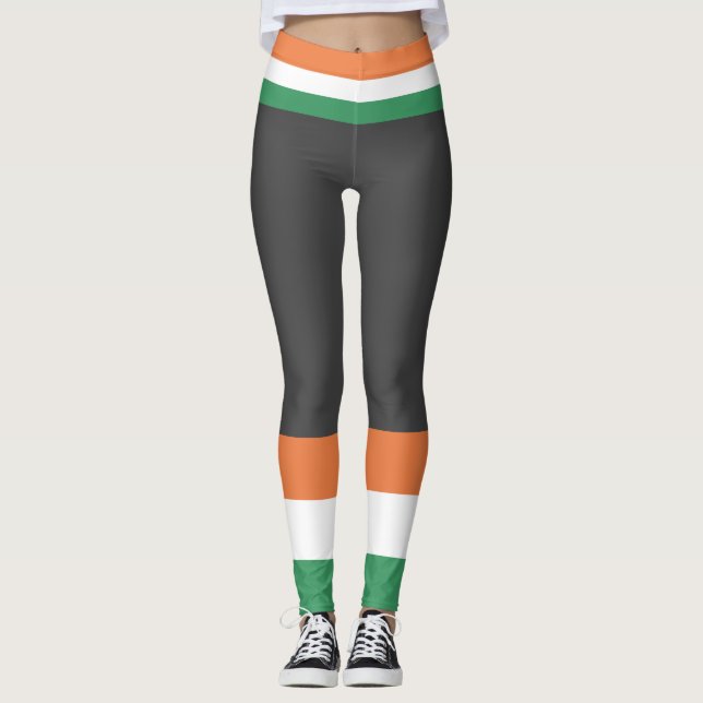 Leggings Drapeau de Saint Paddy's Day Ireland (Devant)