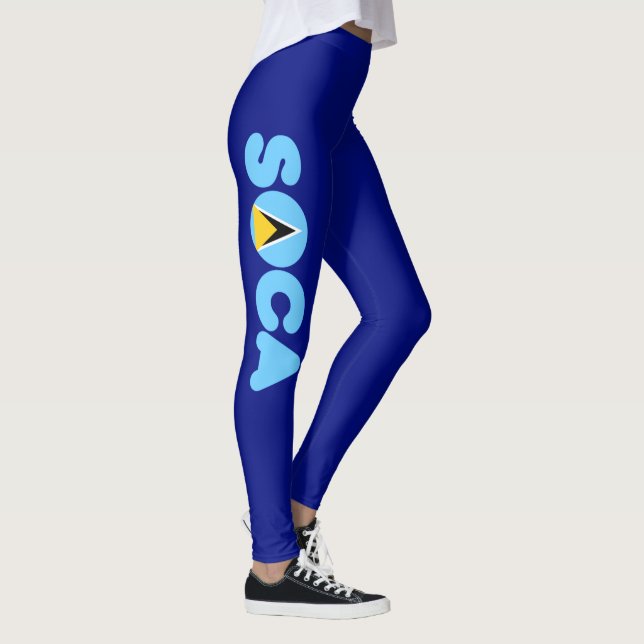 Leggings Drapeau de Soca Sainte-Lucie (Droite)