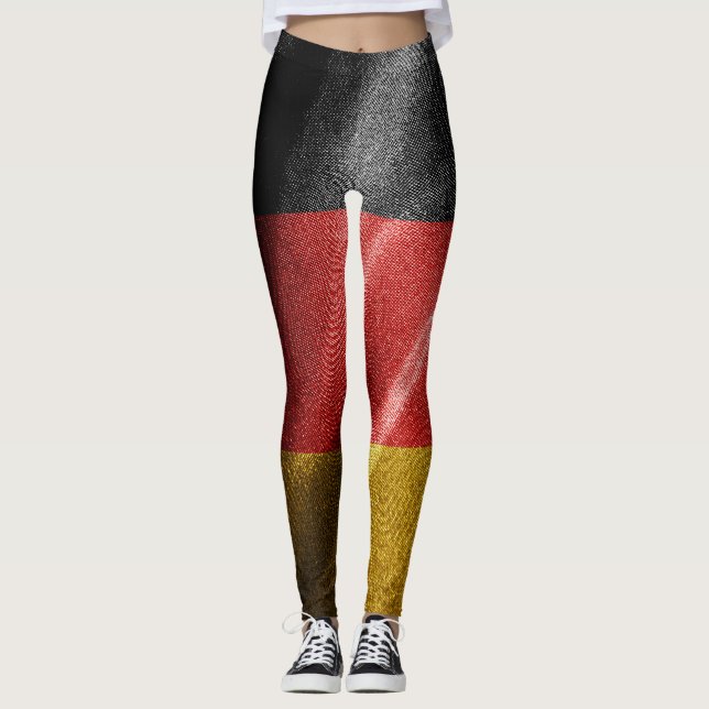 Leggings Drapeau de soie allemand (Devant)
