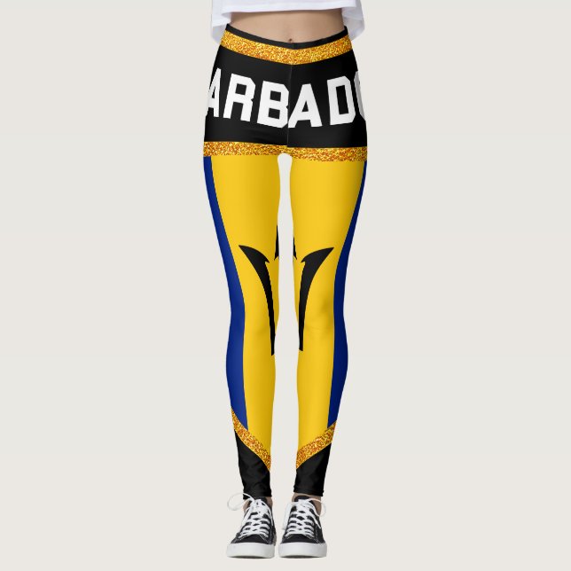 Leggings Drapeau des Barbade (Devant)