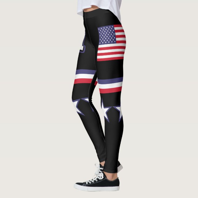 Leggings Drapeau des États-Unis (Gauche)