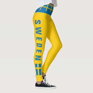 Leggings Drapeau des guêtres   de la Suède mini de luxe