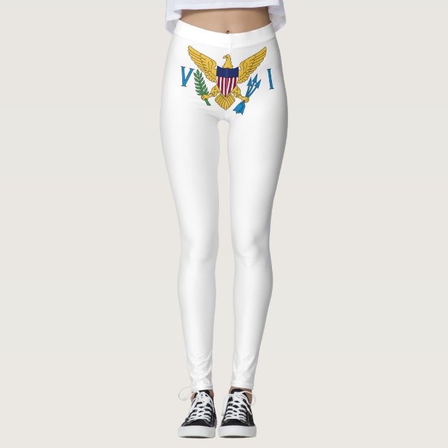Leggings Drapeau des îles Vierges américaines (Devant)