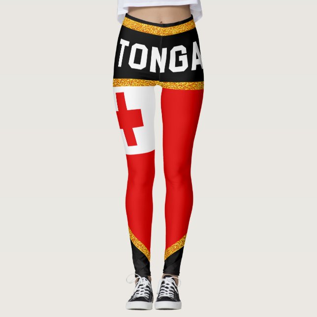 Leggings Drapeau des Tonga (Devant)