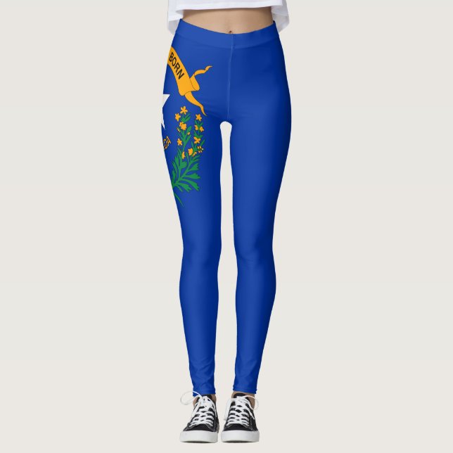 Leggings Drapeau d'État du Nevada (Devant)