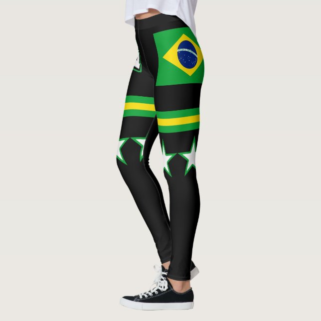 Leggings Drapeau du Brésil (Gauche)