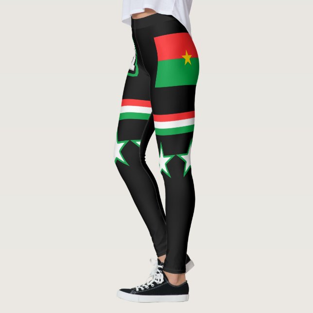 Leggings Drapeau du Burkina Faso (Gauche)