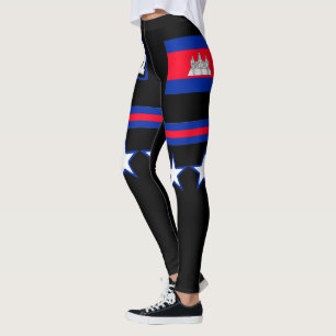 Leggings Drapeau du Cambodge
