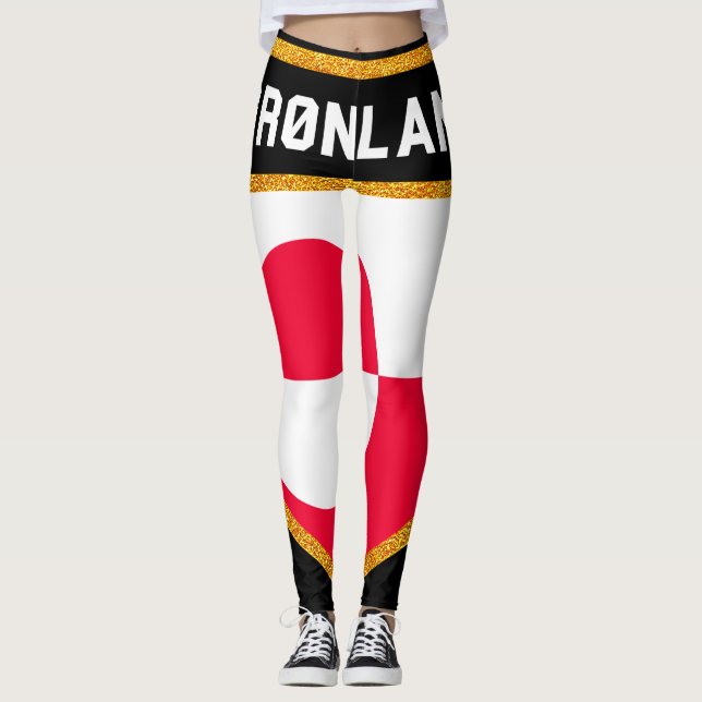 Leggings Drapeau du Groenland (Devant)