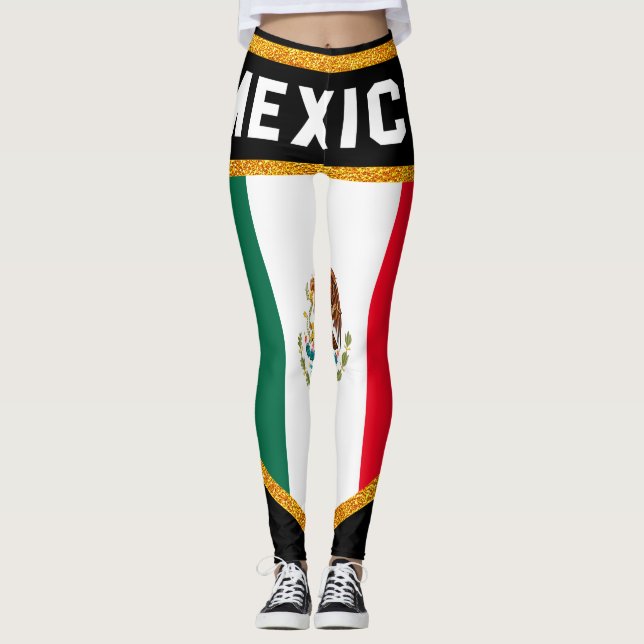 Leggings Drapeau du Mexique (Devant)