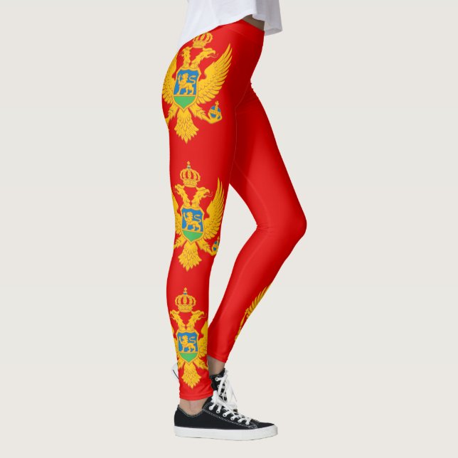 Leggings Drapeau du Monténégro (Droite)
